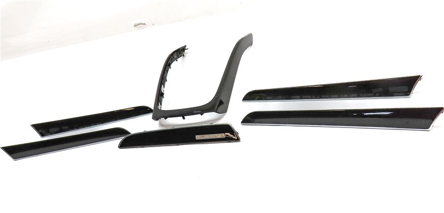 Thumbnail 2: 2013 AUDI S4 (B8 8K) INTERIOR DASH CENTER CONSOLE DOOR TRIM SET/6 (Carbon)