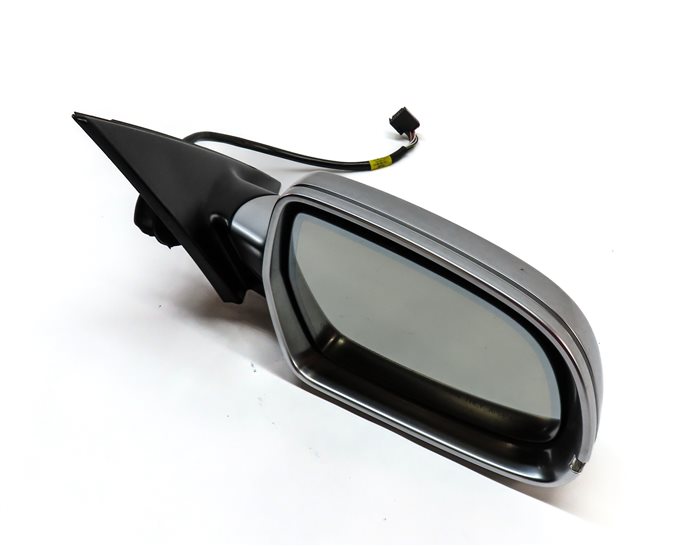 10-16 AUDI S4 (B8 8K) RIGHT MANUAL FOLD HEATED AUTODIM DOOR MIRROR (ALUMINUM)