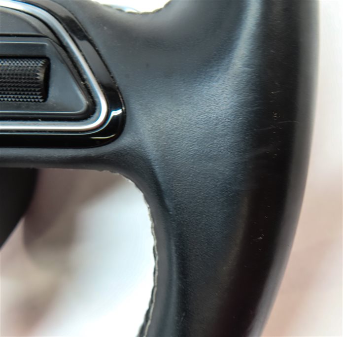 Thumbnail 7: 13-14 AUDI S4 3 SPOKE FLAT BOTTOM DRIVER STEERING WHEEL w/PADDLE SHIFTER (Black)