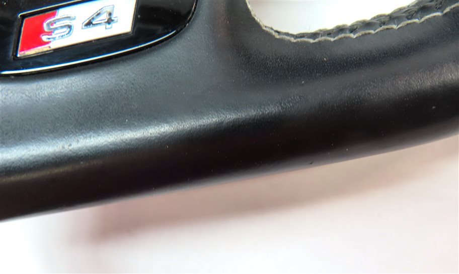 Thumbnail 8: 13-14 AUDI S4 3 SPOKE FLAT BOTTOM DRIVER STEERING WHEEL w/PADDLE SHIFTER (Black)
