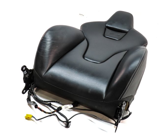 13 AUDI S4 B8 8K FRONT RIGHT PASSENGER UPPER MEMORY HEAT SPORT SEAT BACK (Black)
