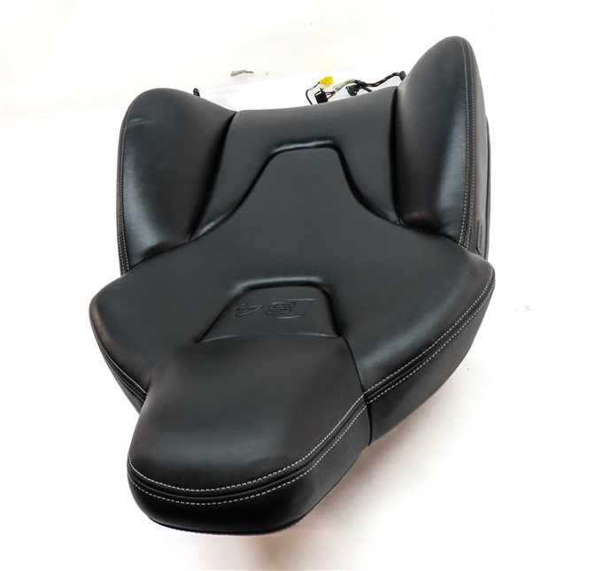 Thumbnail 4: 13 AUDI S4 B8 8K FRONT RIGHT PASSENGER UPPER MEMORY HEAT SPORT SEAT BACK (Black)