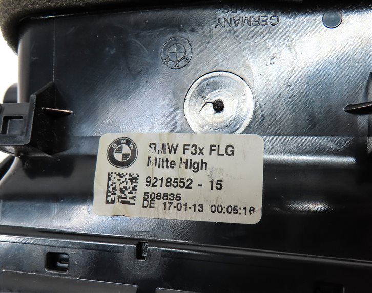 Thumbnail 6: 2013 BMW 335XI (F30) FRONT CENTER DASH HEAT AIR AC HVAC DUAL VENT (Black)