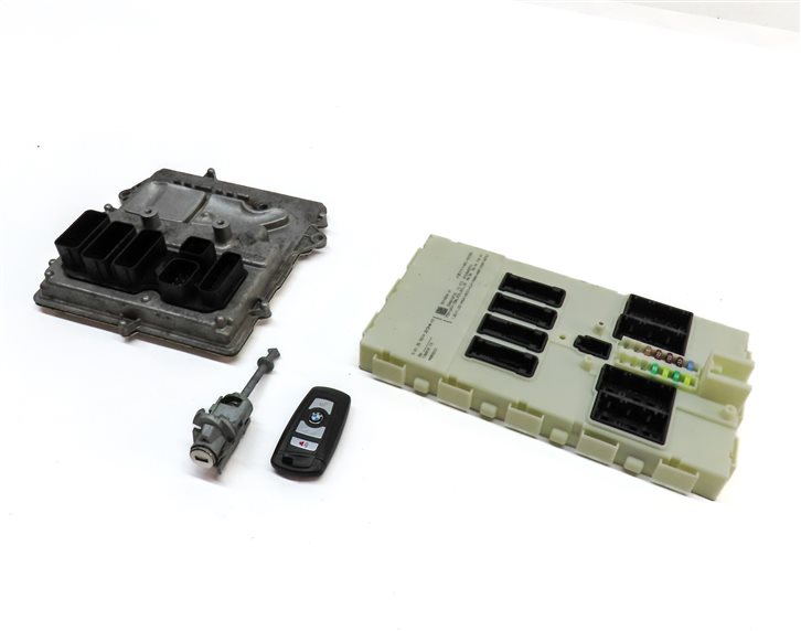 2013-2014 BMW 335i ACTIVE 3 (F30) 3.0L (N55) MEVD172S ECM BCM MODULE KEY SET/4