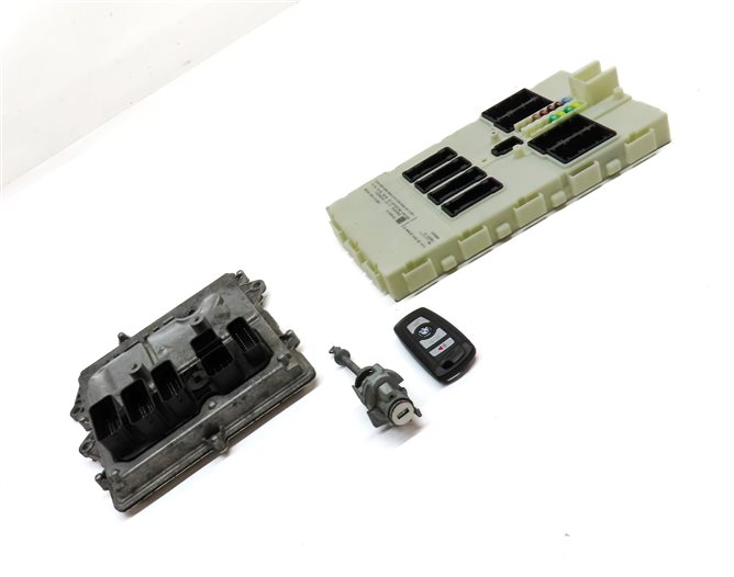 Thumbnail 3: 2013-2014 BMW 335i ACTIVE 3 (F30) 3.0L (N55) MEVD172S ECM BCM MODULE KEY SET/4