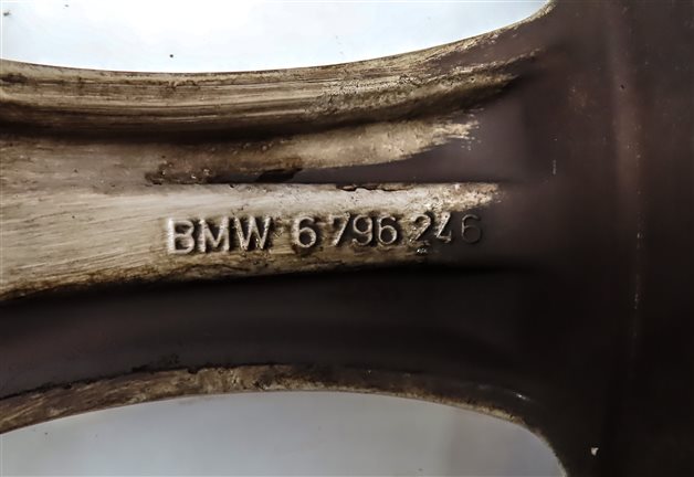 Thumbnail 4: 12-19 BMW 3 4 SERIES 18X8 7 FLARED SINGLE RAISED SPOKE ALUMINUM WHEEL RIM 