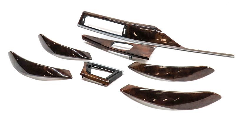 2013 BMW 335XI (F30) INTERIOR DASH FRONT CENTER CONSOLE DOOR TRIM SET/7 (Walnut)