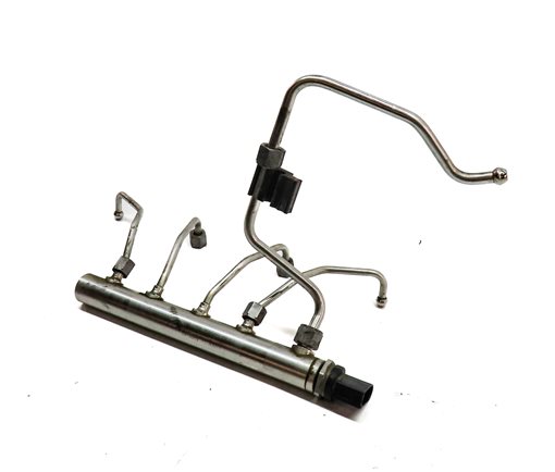 Thumbnail 1: 2013 BMW X1 (E84) 2.0L (N20) ENGINE MOTOR FUEL RAIL w/ PRESSURE SENSOR & LINES