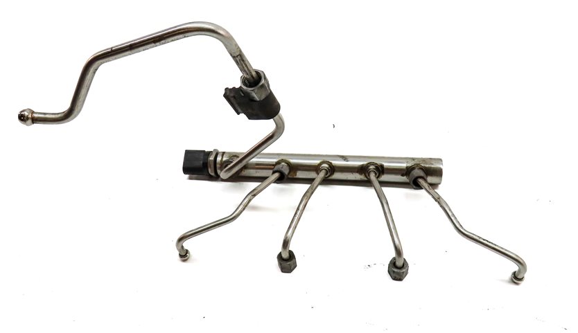 Thumbnail 4: 2013 BMW X1 (E84) 2.0L (N20) ENGINE MOTOR FUEL RAIL w/ PRESSURE SENSOR & LINES