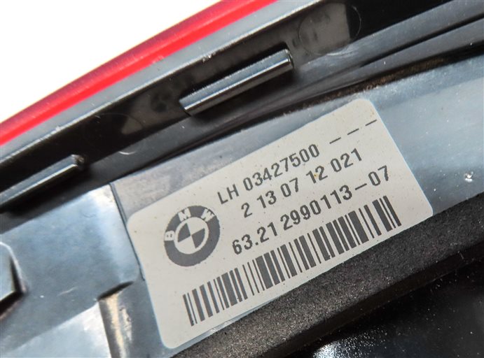 Thumbnail 6: 2012-2015 BMW X1 (E84) LEFT DRIVER REAR TRUNK INNER TAILLIGHT LIGHT LAMP