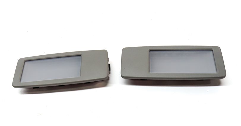 Thumbnail 2: 2013 BMW X1 (E84) INTERIOR OVERHEAD LEFT & RIGHT READING LIGHT SET/2 (Gray)