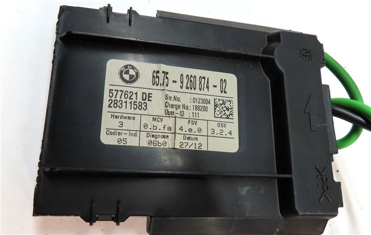 Thumbnail 4: 2013 BMW X1 (E84) ANTI THEFT LOCKING ULTRASONIC MOTION CONTROL SENSOR MODULE