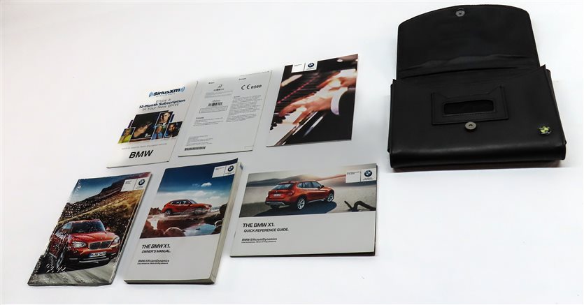 Thumbnail 2: 2013 BMW X1 (E84) 2.0L (N20) ENGINE OWNER'S MANUAL BOOKLET SET/7 w/ CASE (BLACK)