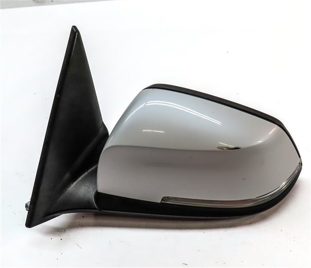 Thumbnail 6: 2013-2015 BMW X1 (E84) LEFT DRIVER P-FOLD AUTODIM MEMORY DOOR MIRROR (White)