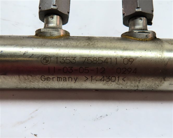 Thumbnail 6: 2017 BMW X3 (F25) 2.0L (N20) ENGINE FUEL RAIL w/ PRESSURE SENSOR & LINES