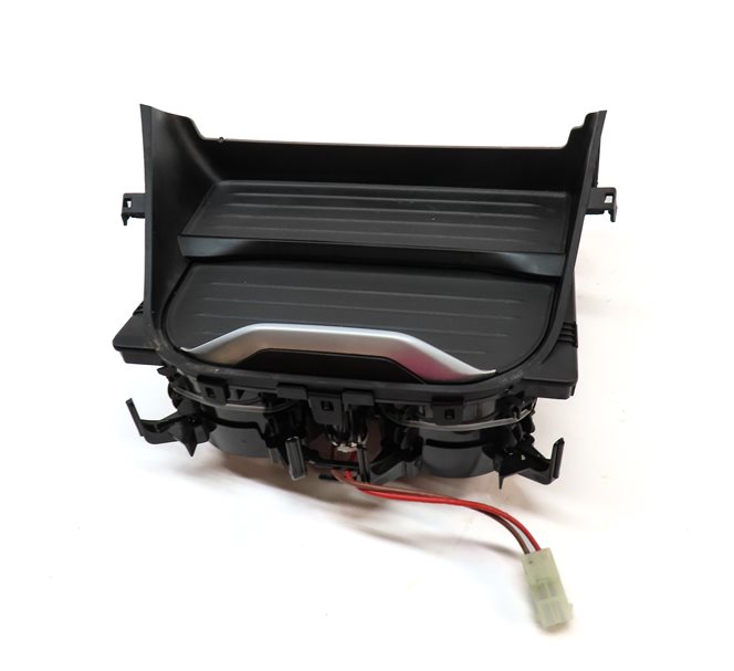 Thumbnail 2: 2017 BMW X3 (F25) FRONT CENTER CONSOLE DUAL CUPHOLDER w/ 12V SOCKET JACK