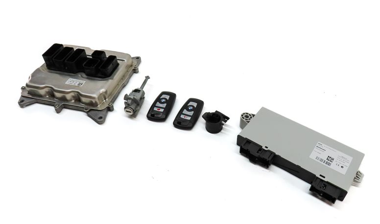 13-18 BMW 328i 428i 528i X3 X4 (F30 F32) 2.0L N26 ENGINE DME BCM MODULE KEY SET