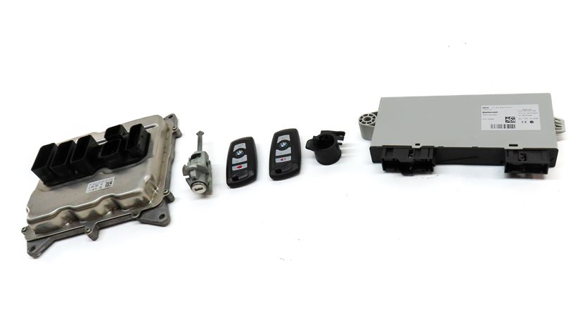 Thumbnail 2: 13-18 BMW 328i 428i 528i X3 X4 (F30 F32) 2.0L N26 ENGINE DME BCM MODULE KEY SET