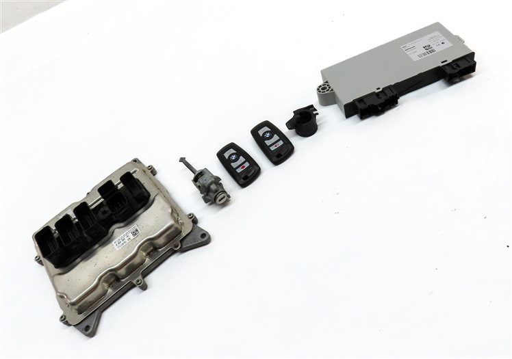 Thumbnail 3: 13-18 BMW 328i 428i 528i X3 X4 (F30 F32) 2.0L N26 ENGINE DME BCM MODULE KEY SET