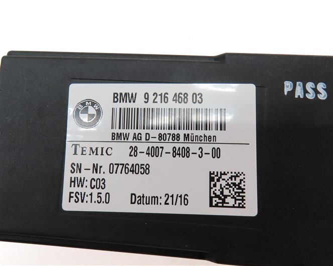 Thumbnail 6: 2017 BMW X3 (F25) FRONT RIGHT PASSENGER SEAT CONTROL MODULE