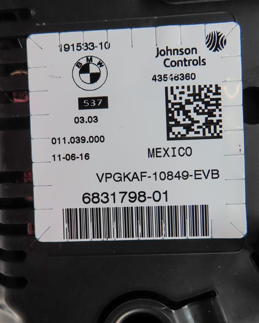 Thumbnail 7: 2014-2017 BMW 528i 535i 550i X3 X4 X5 (F10 F15 F25 F26) SPEEDOMETER GAUGE (57k)