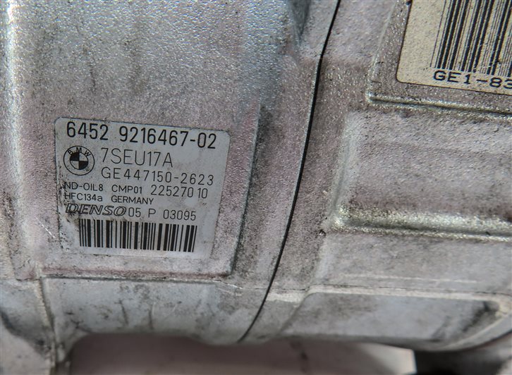 Thumbnail 7: 2013-2018 BMW X3 X4 (F25 F26) 28dX / 28iX - 2.0L ENGINE A/C COMPRESSOR PUMP