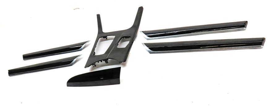 Thumbnail 2: 17 BMW X3 F25 INTERIOR DASH CENTER CONSOLE FRONT/REAR DOOR TRIM SET/6 (Fineline)