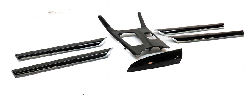 Thumbnail 3: 17 BMW X3 F25 INTERIOR DASH CENTER CONSOLE FRONT/REAR DOOR TRIM SET/6 (Fineline)