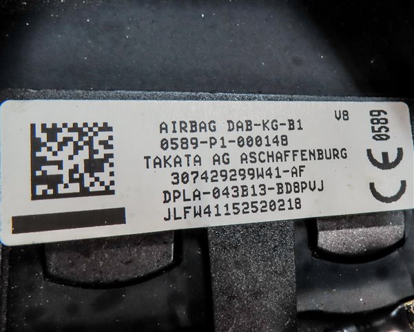 Thumbnail 6: 13-17 RANGE ROVER SPORT (L405 L494) 5.0L STEERING WHEEL AIRBAG AIR BAG (BLACK)