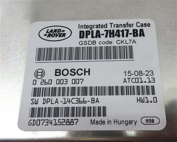 Thumbnail 6: 2016 RANGE ROVER SPORT (L494) TRANSFER CASE CONTROL MODULE