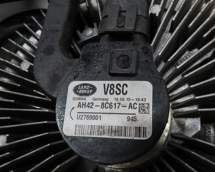 Thumbnail 6: 13-16 RANGE ROVER SPORT (L405 L494) CONDENSER ELECTRIC COOLING FAN w/ CLUTCH