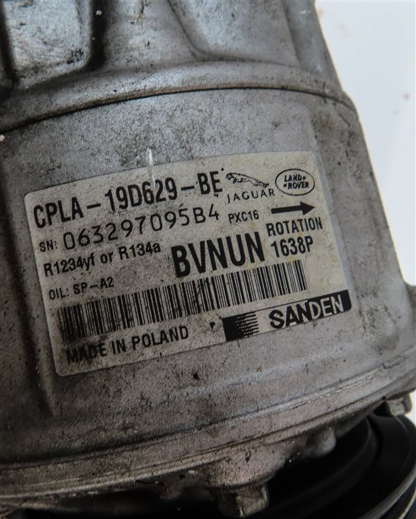 Thumbnail 7: 10-19 JAGUAR XE XF XJ LR4 RANGE ROVER SPORT (L320 L322 L405 L494) A/C COMPRESSOR