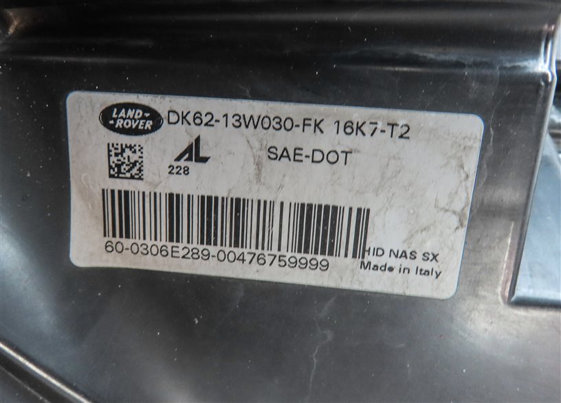 Thumbnail 8: 2014-2017 RANGE ROVER SPORT (L494) LEFT DRIVER HID XENON HEADLIGHT LIGHT LAMP