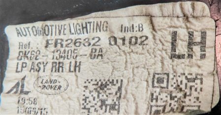 Thumbnail 6: 14-17 RANGE ROVER SPORT L405 L494 REAR LEFT DRIVER UPPER QUARTER TAILLIGHT