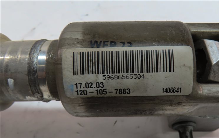 Thumbnail 7: 16-18 BMW X1 F48 AWD DRIVER STEERING COLUMN LOWER SHAFT U JOINT