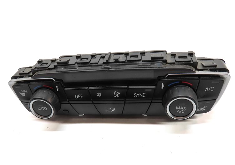 Thumbnail 3: 2016-2021 BMW X1 X2 (F39 F48) FRONT HEATER A/C TEMPERATURE RADIO CONTROL w/ TRIM