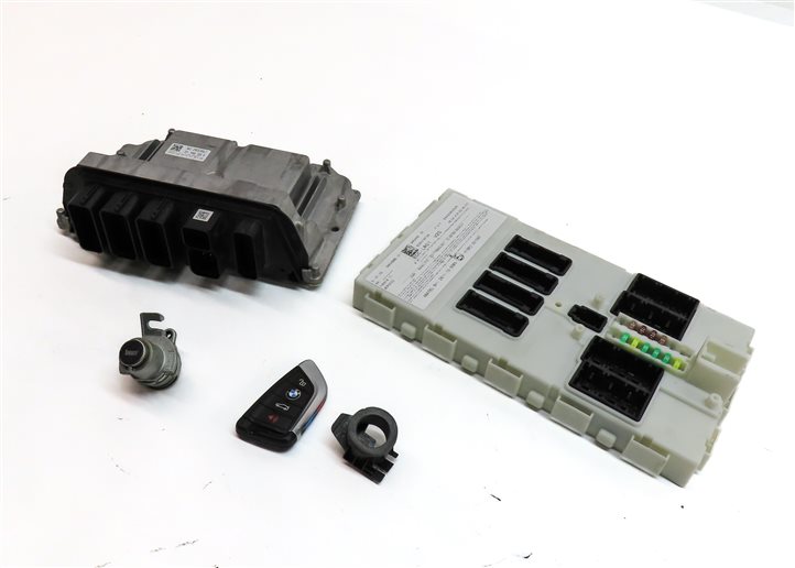 2016-2018 BMW X1 X2 (F39 F48) MINI COOPER CLUBMAN 2.0L DME BCM MODULE KEY SET