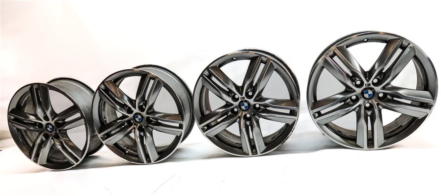 Thumbnail 3: 16-20 BMW X1 X2 (F48) 18 X 7.5 INCH ALLOY 5 DOUBLE SPOKE WHEEL RIM SET/4