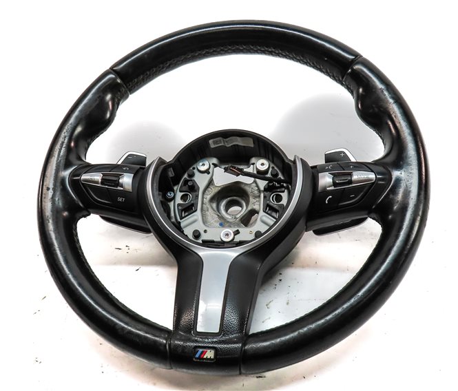 Thumbnail 2: 16-23 BMW X1 X2 F48 DRIVER M SPORT STEERING WHEEL w/SHIFT PADDLES & SWITCHES
