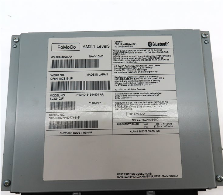 Thumbnail 6: 12-16 RANGE ROVER SPORT EVOQUE LR4 (L320 L405 L494 L538) CD NAV STEREO RECEIVER