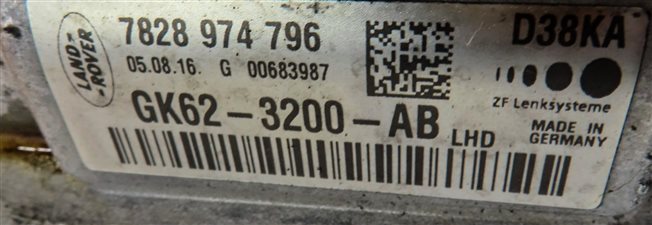 Thumbnail 5: 2016 RANGE ROVER SPORT (L494) POWER STEERING GEAR RACK & PINION ASSEMBLY