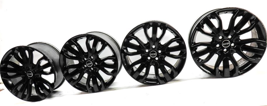 14-22 RANGE ROVER SPORT (L494) 21x9.5 ALUMINUM 15-SPOKE WHEEL RIM SET-4 (BLACK)
