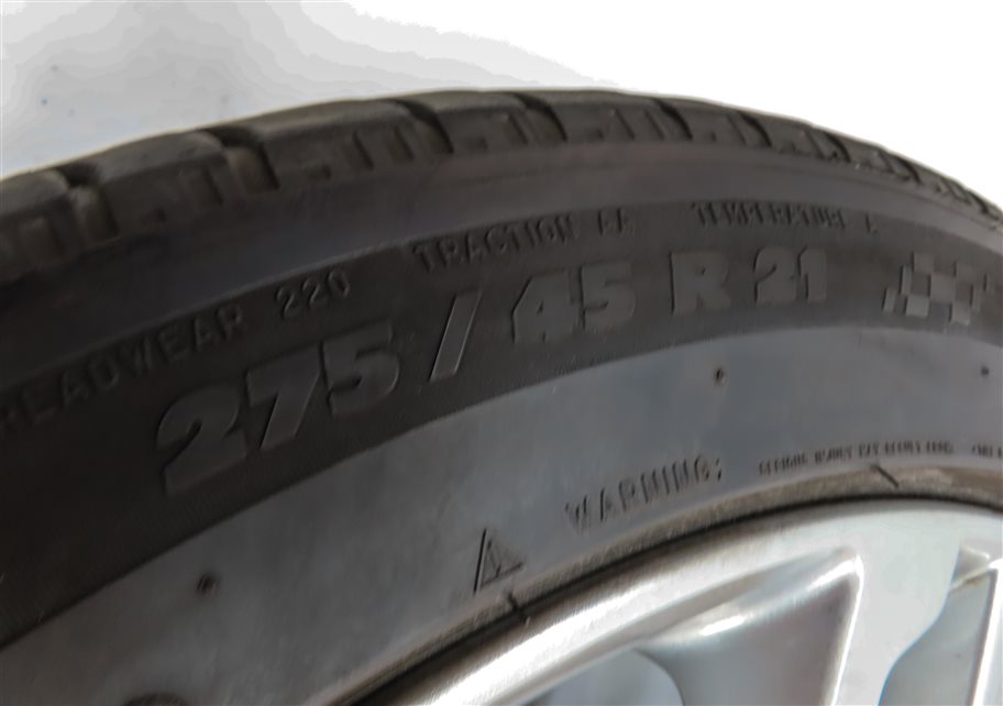 Thumbnail 9: 2014-2022 RANGE ROVER SPORT (L494) 21x9.5 15-SPOKE ALUMINUM WHEEL RIM w/ TIRE