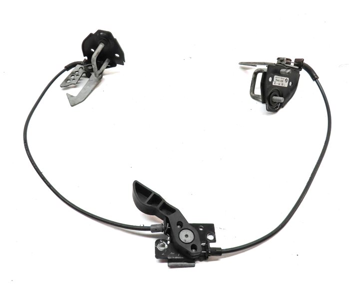 Thumbnail 2: 10 BMW 535IGT (F07) FRONT HOOD LID SAFETY HOOK CATCH RELEASE HANDLE LATCH SET/3