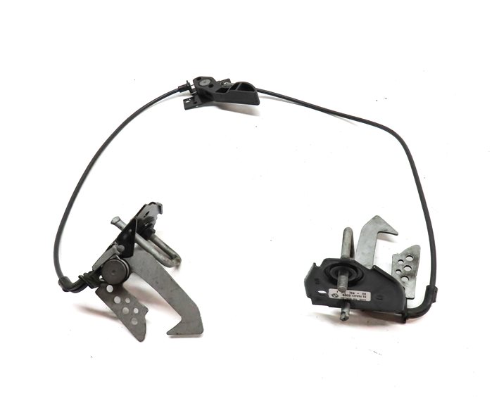 Thumbnail 3: 10 BMW 535IGT (F07) FRONT HOOD LID SAFETY HOOK CATCH RELEASE HANDLE LATCH SET/3