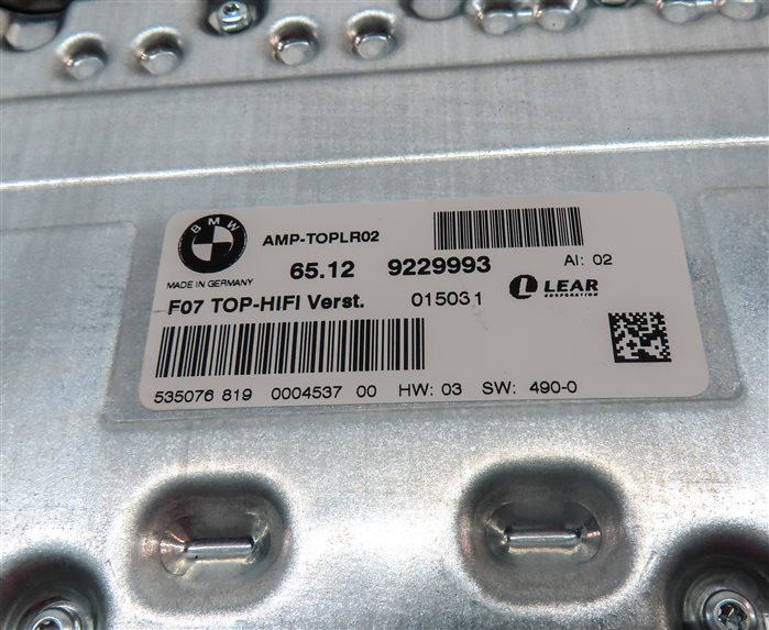 Thumbnail 8: 10-15 BMW 535iGT 740i 750i X3 (F01 F02 F04 F07 F25) DSP HiFi AUDIO AMP AMPLIFIER