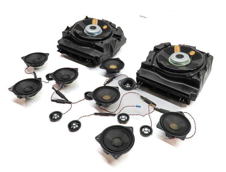 2010 BMW 535IGT (F07) RADIO AUDIO SOUND SYSTEM SPEAKER SUBWOOFER TWEETER SET/16