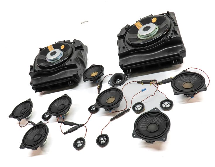 Thumbnail 2: 2010 BMW 535IGT (F07) RADIO AUDIO SOUND SYSTEM SPEAKER SUBWOOFER TWEETER SET/16