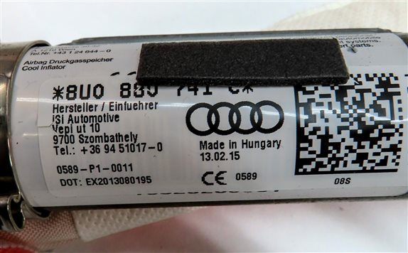 Thumbnail 4: 2015-2018 AUDI Q3 (8U) LEFT DRIVER SIDE CURTAIN AIRBAG AIR BAG SRS
