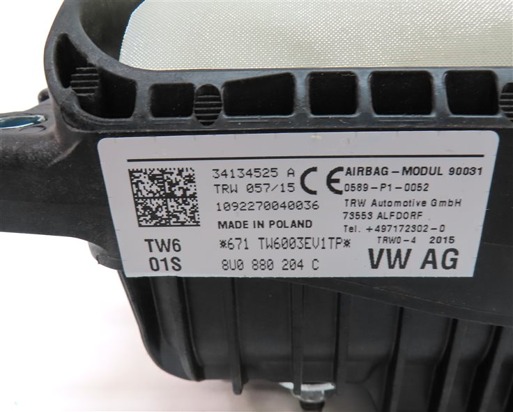 Thumbnail 6: 2015-2018 AUDI Q3 (8U) RIGHT FRONT PASSENGER DASH AIRBAG AIR BAG